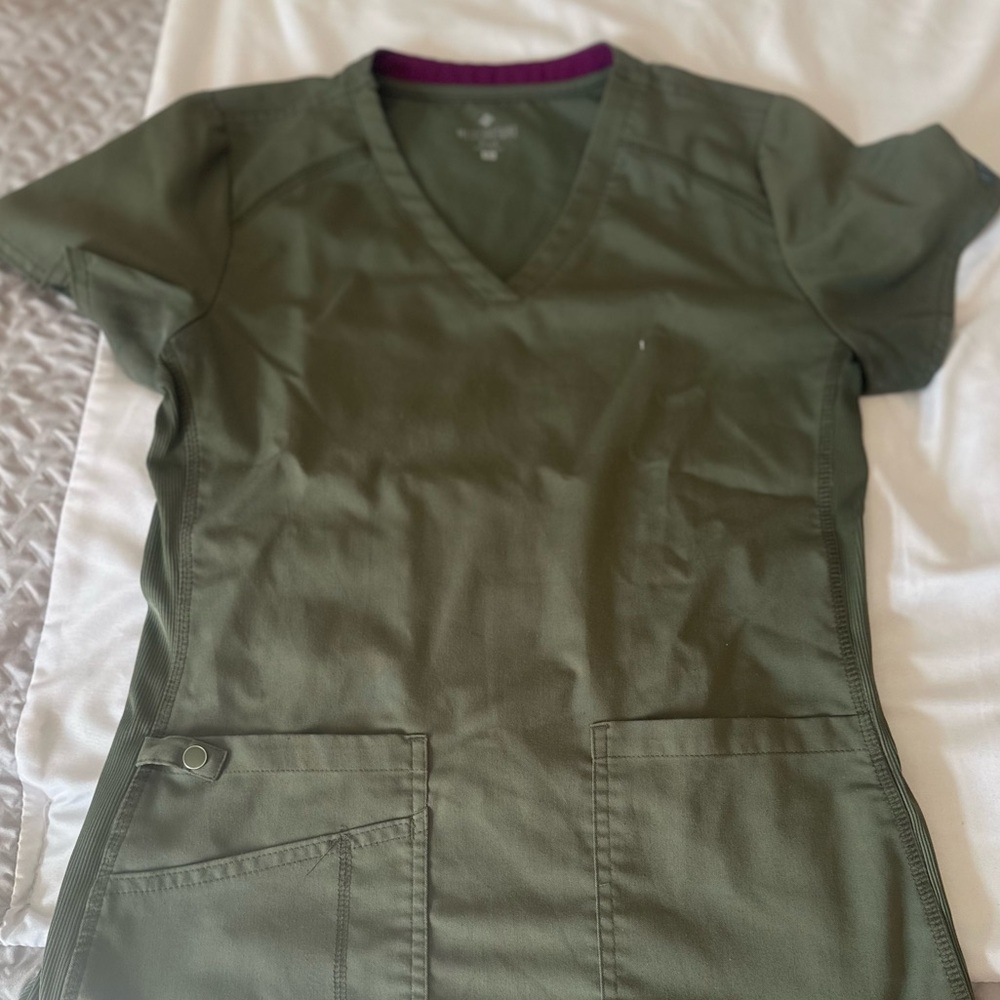 Olive Green Med Couture Scrubs